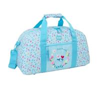 SAFTA | Bolsa de Deporte Blackfit8 Pétalos, Bolsa Deportiva Escolar con Bandolera Ajustable y Extraíble Acolchada, Bolsillo Frontal con Cremallera, Medidas 50x20x26 cm