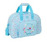 SAFTA | Bolsa de Deporte Blackfit8 Pétalos, Compartimento Principal con Doble Cremallera, Bandolera Ajustable y Extraíble, Bolsillo Frontal, Medidas 48x21x33 cm