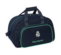 SAFTA | Bolsa de Deporte Real Madrid 2ª Equipación 25/26, Bandolera Ajustable y Asa Forrada, Bolsillo Frontal Grande, Cremallera con Doble Tirador, Medidas 40x23x24 cm