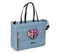 Safta | Bolsa Escolar K-Pop Demon Hunters Huntr/X con Compartimento Acolchado para Portátil 14,1″, Cremallera Gran Formato, Bolsillo Interior y 2 Frontales, Medidas 40x17x31 cm