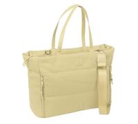 Safta | Bolsa para Portátil 14,1 Basic Beige, Compartimento Principal con Cremallera, Alojamiento Acolchado, Bolsillo Interior y 2 Frontales, Hombrera Ajustable Extraíble, Medidas 40x17x31 cm