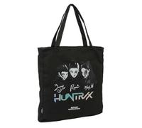 Safta | Bolsa Tote Escolar K-Pop Demon Hunters Soul, Con Cremallera y Gran Capacidad, Bolsillo Interior con Cremallera, Asas de Mano, Color Negro, Medidas 36x6,5x38 cm