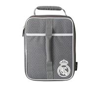 Safta | Bolsas Porta Alimentos Térmicas Real Madrid, Lunch Bag Escolar con Aislamiento Térmico, Revestimiento Antifugas Fácil Limpieza, Asa y Correa Ajustable, Medidas 20,7x10,8x26,7 cm