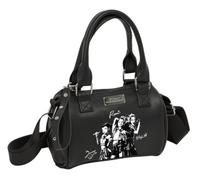 Safta | Bolso Bandolera K-Pop Demon Hunters Spirit, Compartimento Principal con Cremallera, Interior Forrado, Asas de Mano y Correa Ajustable, Color Negro, Diseño Impreso, Medidas 16x7,5x10 cm
