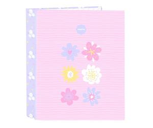 Safta BOUQUET - Carpeta Folio 4 Anillas, Ideal para Niños de Diferentes Edades, Cómoda y Versátil, Calidad y Resistencia, 27x6x33 cm