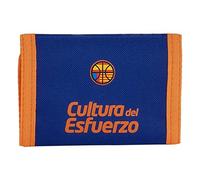 SAFTA- Cabecera de Valencia Basket Accesorio de Viaje- Billetera, Color Azul/Naranja, 120x50x230 mm (812084036)