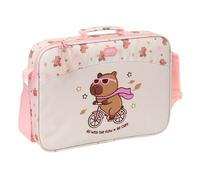Safta Cartera extraescolar Capibara – cómoda y resistente, 38x6x28 cm