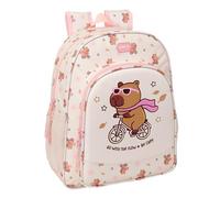 Safta Mochila escolar niño Capibara Adaptable a carro, cómoda y resistente 32x12x38 cm