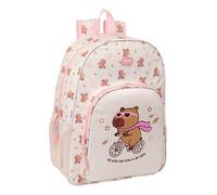 Safta Mochila escolar niño Capibara, adaptable a carro, 33x14x42 cm