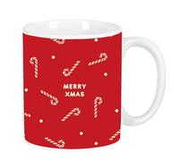CARAMELOS MERRY XMAS - Taza Grande de Cerámica, Resistente, Ligera, Duradera, 350 ml, 8x9.5 cm