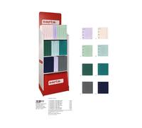 Safta Carpeta con Recambio A4 Cuadro 5 mm Polipropileno Foam 4 Anillas 35 mm - Expositor de 36 Unidades
