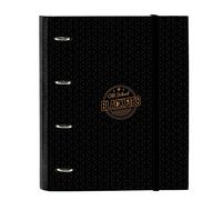 Safta BLACKFIT8 OLD SCHOOL - Carpeta 4 Anillas de 35 cm con 100 Hojas A4, Ideal para Niños de Diferentes Edades, Cómoda y Versátil, Calidad y Resistencia, 27x3.5x32 cm