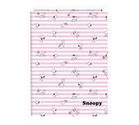SAFTA | Carpeta Folio Snoopy con 3 Solapas Interiores, Tapas Duras Forradas, Cierre con Gomas Elásticas, Carpeta Escolar Organizadora para Vuelta al Cole, Medidas 26x2,5x33,5 cm