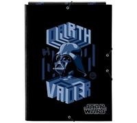SAFTA | Carpeta Folio Star Wars Digital Escape con 3 Solapas Interiores, Tapas Duras Forradas, Cierre con Gomas Elásticas, Medidas 26x2,5x33,5 cm