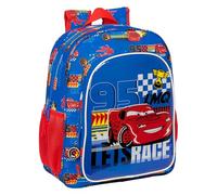 Mochila Escolar Cars Race ready Azul 32 X 38 X 12 cm