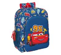 Safta CARS RACING - Mochila Escolar Niño, Mochila Infantil, Adaptable a Carro, Ideal para Niños en Edad Escolar, Cómoda y Versátil, Calidad y Resistencia, 32x12x38 cm