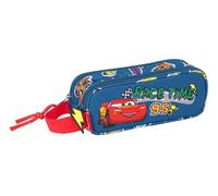 Safta Cars Racing - Portatodo Doble Niño, Estuche Infantil, Estuche Niño, Ideal para Niños en Edad Escolar, Cómodo y Versátil, Calidad y Resistencia, 21x6x8 cm