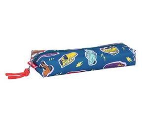 SAFTA Cars Racing - Portatodo Rectangular Niño, Estuche Infantil, Estuche Niño, Ideal para Niños en Edad Escolar, Cómodo y Versátil, Calidad y Resistencia, 22x7x40 cm
