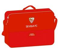 Safta, Cartera Extraescolares de Sevilla FC, 380x60x280 mm Unisex niños, Roja, Estándar