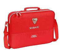 Safta, Cartera Extraescolares de Sevilla FC, 380x60x280 mm Unisex niños, Roja, Estándar