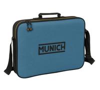 Safta | Cartera Extraescolares Munich Tipo Bandolera, Correa Ajustable y Asa Superior Forrada, Cremallera Principal con Doble Tirador, Fondo Interior Semirrígido Extraíble, Medidas 38x6x28 cm