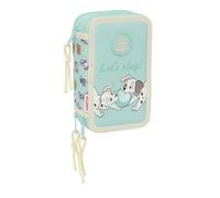 Safta Cats & Dogs - Estuche Escolar con 37 Útiles Incluidos, Estuche Infantil, Estuche Niño, Ideal para Niños de 5 a 14 Años, Cómodo y Versátil, Calidad y Resistencia, 12.5x5.5x19.5 cm