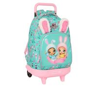 Safta NANANA BUNNY - Mochila Grande con Ruedas, Compacta, Extraíble, Ideal para Niños de Diferentes Edades, Cómoda y Versátil, Calidad y Resistencia, 33x22x45 cm