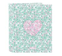 Safta Carpeta Folio 4 Anillas CUORE – Calidad y resistencia, cómoda y versátil, 27x6x33 cm