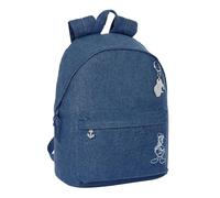 Safta DONALD DENIM - Mochila Juvenil para Portátil 14.1", Ideal para Jóvenes de Diferentes Edades, Cómoda y Versátil, Calidad y Resistencia, 31x16x41 cm, Color Denim