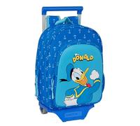 Safta DONALD INFANTIL - Mochila Infantil con Carro 705, Ideal para Niños de Diferentes Edades, Cómoda y Versátil, Calidad y Resistencia, 26x11x34 cm, Color Azul