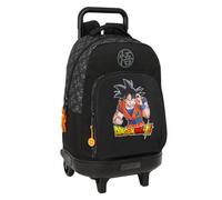 Safta Dragon Ball Combat - Mochila Grande con Ruedas, Compacta, Extraíble, Ideal para Niños de Diferentes Edades, Cómoda y Versátil, Calidad y Resistencia, 33x22x45 cm