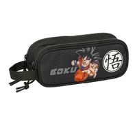 Safta DRAGON BALL - Portatodo Doble Niño, Estuche Infantil, Estuche Niño, Ideal para Niños en Edad Escolar, Cómodo y Versátil, Calidad y Resistencia, 21x6x8 cm