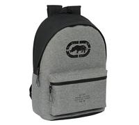 Safta ECKO UNLTD. RHINO - Mochila para Portátil 15.6" y USB, Ideal para Jóvenes de Diferentes Edades, Tejido Reciclado, Cómoda y Versátil, Calidad y Resistencia, 31x18x44 cm, Color Gris/Negro