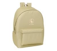 EL GANSO BASICS ARENA - Mochila para Portátil 15.6" y USB, Ideal para Jóvenes de Diferentes Edades, Tejido Reciclado, Cómoda y Versátil, Calidad y Resistencia, 31x18x44 cm