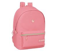 Safta EL GANSO BASICS - Mochila para Portátil 15.6" y USB, Ideal para Jóvenes de Diferentes Edades, Tejido Reciclado, Cómoda y Versátil, Calidad y Resistencia, 31x18x44 cm, Color Marsala