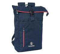 EL GANSO CLASSIC - Mochila con Solapa para Portátil de 15.6", Ideal para Diferentes Edades, Cómoda y Versátil, Calidad y Resistencia, 28x13x42 cm, Color Azul Marino