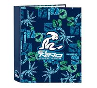 Safta EL NIÑO GLASSY - Carpeta Folio 4 Anillas, Ideal para Niños de Diferentes Edades, Cómoda y Versátil, Calidad y Resistencia, 27x6x33 cm, Color Azul Marino