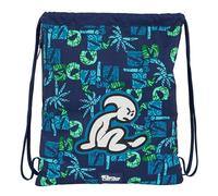 Safta EL NIÑO GLASSY - Mochila Saco Deportivo, Cierre de Cordones, Mochila, Ideal para Niños de Diferentes Edades, Cómoda y Versátil, Calidad y Resistencia, 35x45 cm, Color Azul Marino