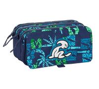 Safta EL NIÑO GLASSY - Portatodo Triple Big, Estuche Infantil, Estuche Niño, Ideal para Niños en Edad Escolar, Cómodo y Versátil, Calidad y Resistencia, 21.5x8x10 cm, Color Azul Marino