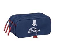 Safta EL Pulpo - Portatodo Triple Big, Estuche Infantil, Estuche Niño, Ideal para Niños en Edad Escolar, Cómodo y Versátil, Calidad y Resistencia, 21.5x8x10 cm