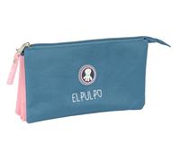 Safta EL Pulpo - Portatodo Triple, Estuche Infantil, Estuche Niño, Ideal para Niños en Edad Escolar, Cómodo y Versátil, Calidad y Resistencia, 22x3x12 cm