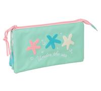 Safta ESTRELLAS - Portatodo Triple, Estuche Infantil, Estuche Niño, Ideal para Niños en Edad Escolar, Cómodo y Versátil, Calidad y Resistencia, 22x3x12 cm