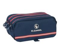 Safta - Estuche Big El Ganso "Classic" Triple Compartimiento 10x21,5cm Diseño Exclusivo - Estuche Big El Ganso "Classic" Multifuncional para Niños y Adultos