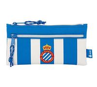 Portatodo Escolar RCD ESPANYOL 2 Cremalleras 22 x 11 x cm.