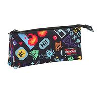 Safta Estuche Escolar Blackfit8 "Bit" Oficial 220 x 30 x 100mm