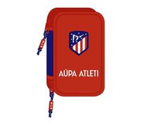Plumier Doble Pequeño 28 Piezas Atlético De Madrid 12,5 x 19,5 x 4 cm.