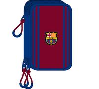 safta Estuche Escolar con 41 Útiles Incluidos de F.C. Barcelona 1ª Equipación 21/22, 210x60x105 mm