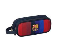 Safta | Estuche Escolar Doble FC Barcelona 1ª Equipación 26/27, Organizador Escolar Infantil y Juvenil con Dos Compartimentos Separados, Medidas 21x6x8 cm, Portatodo 2 Compartimentos