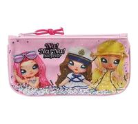 Safta | Estuche Escolar Plano Na! Na! Na! Surprise Sparkles, Portatodo Escolar Infantil con Lentejuelas Reversibles Rosa, Medidas 23x1x11 cm, Estuche Escolar