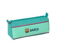 Safta | Estuche Escolar Portatodo 1 Compartimento FC Barcelona 21x7x8 cm | Tejido poliéster con costuras rematadas, portatodo o plumier de una cremallera, vuelta al cole, licencia oficial FC Barcelona